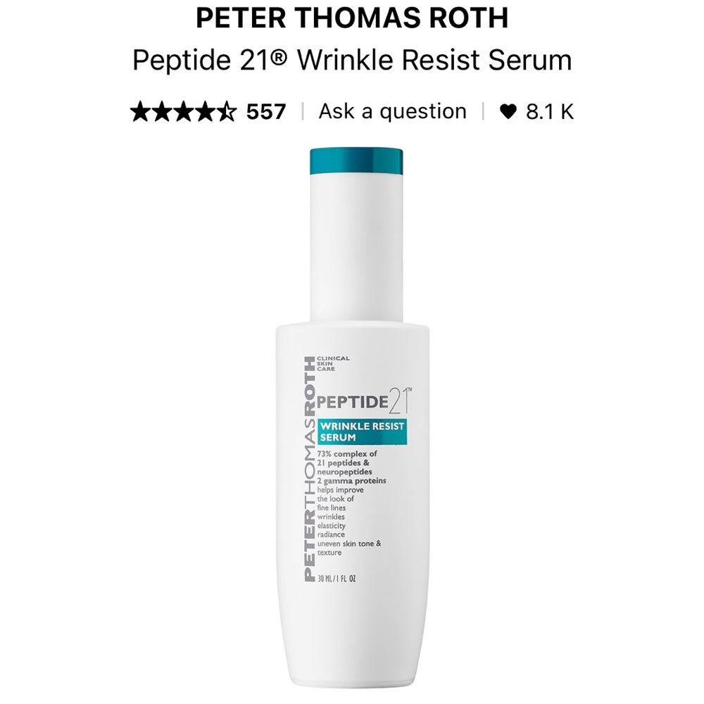 Peter Thomas Roth - Peptide 21 Wrinkle Resist Serum